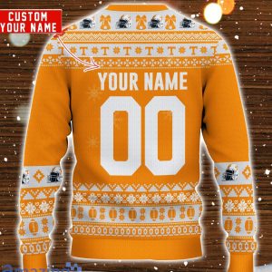 Tennessee Volunteers Mickey Player Custom Name And Number Ugly Christmas Sweater Product Photo 3