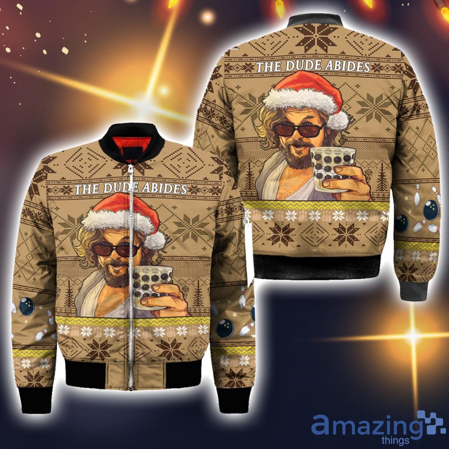 The Big Lebowski The Dude Abides 3D All Over Printed Ugly Christmas Sweater Sweatshirt Hoodie Christmas Gift image The Big Lebowski The Dude Abides 3D All Over Printed Ugly Christmas Sweater Sweatshirt Hoodie Christmas Gift Product Photo 2