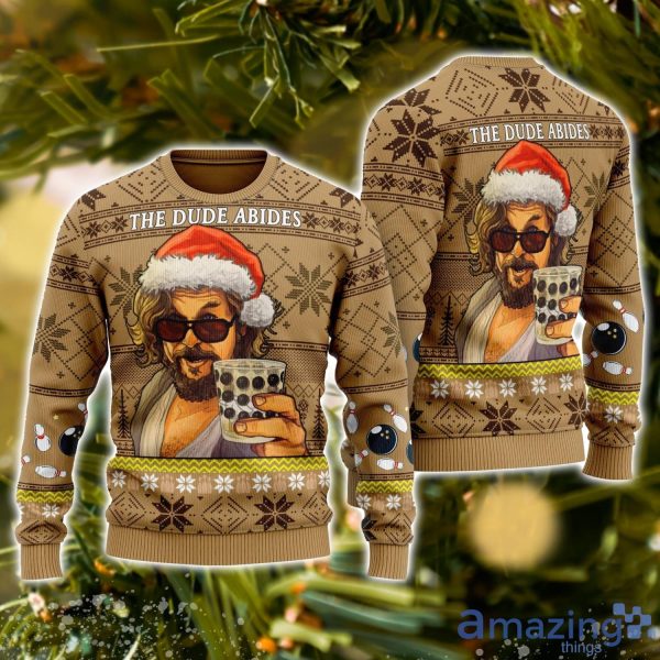 The dude abides hot sale ugly christmas sweater