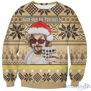 The Dude Abides Print 3D All Over Printed Ugly Christmas Sweater Sweatshirt Hoodie Christmas Gift Product Photo 1