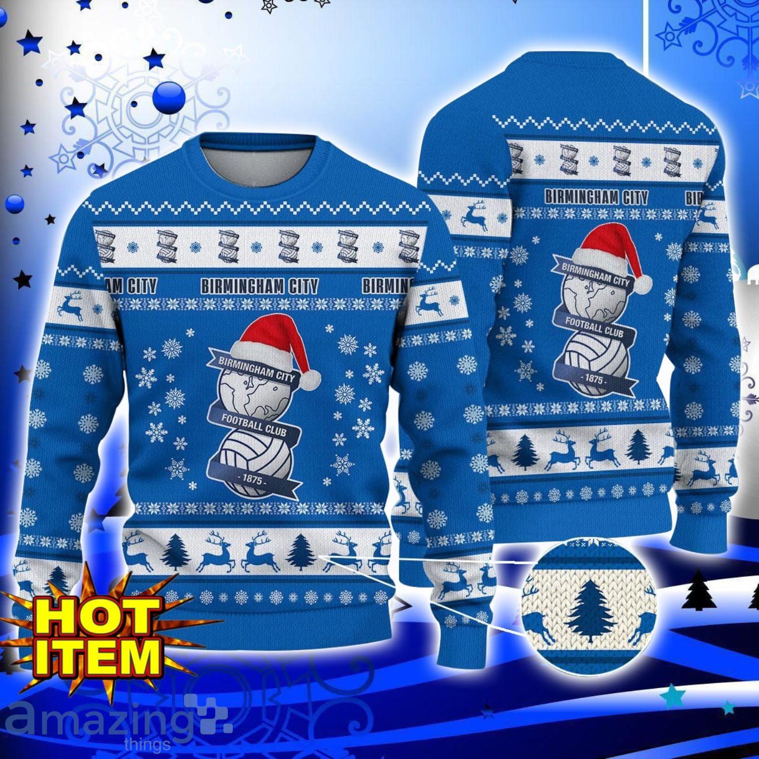 Trending Birmingham City F.C EPL League Cup New Ugly Christmas Sweater Christmas Hoilday Gift image Trending Birmingham City F.C EPL League Cup New Ugly Christmas Sweater Christmas Hoilday Gift Product Photo 1