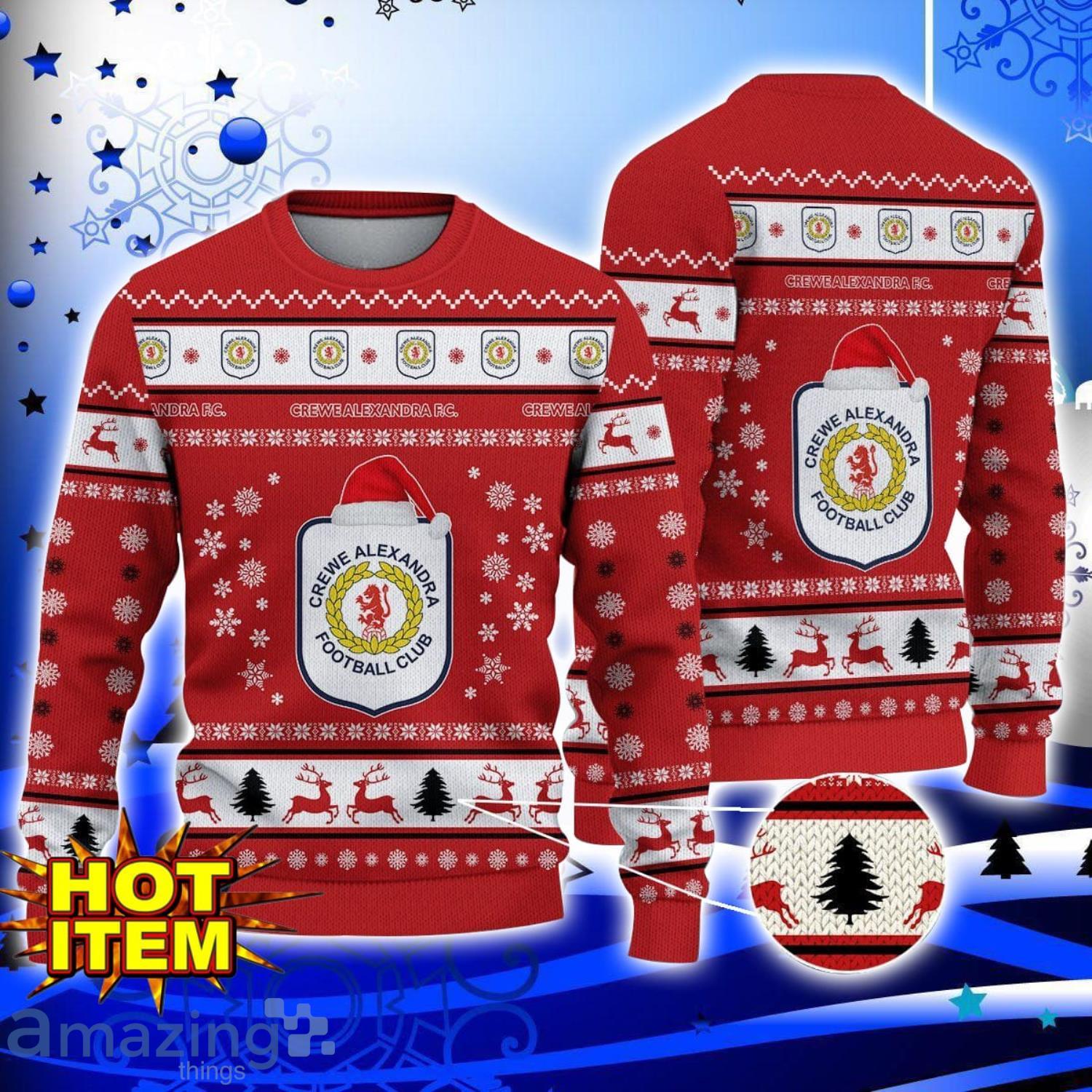 Trending Crewe Alexandra EPL League Cup New Ugly Christmas Sweater Christmas Hoilday Gift image Trending Crewe Alexandra EPL League Cup New Ugly Christmas Sweater Christmas Hoilday Gift Product Photo 1
