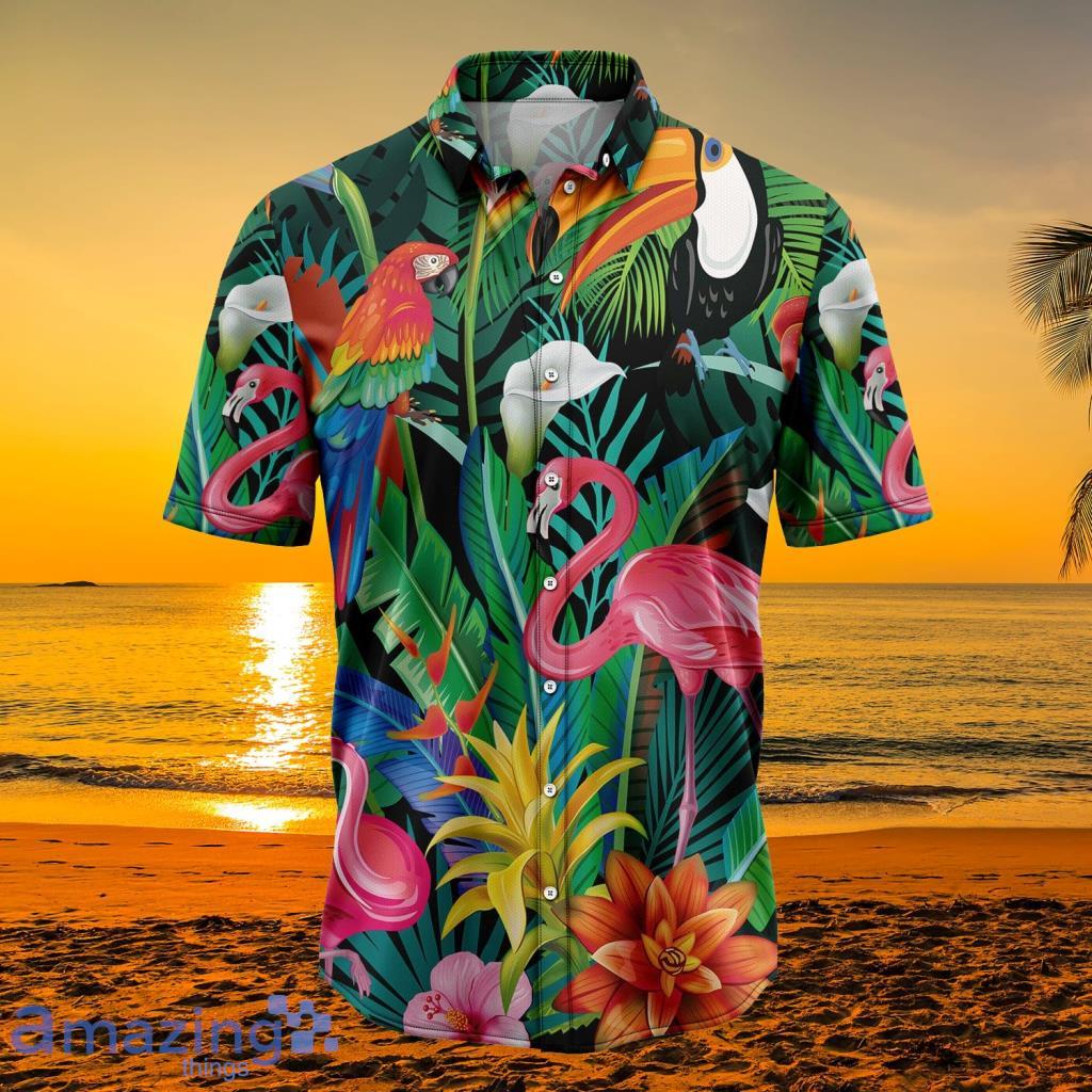 3d Flamingo Tropical Custom Hawaiian Shirt Outfit For Men And