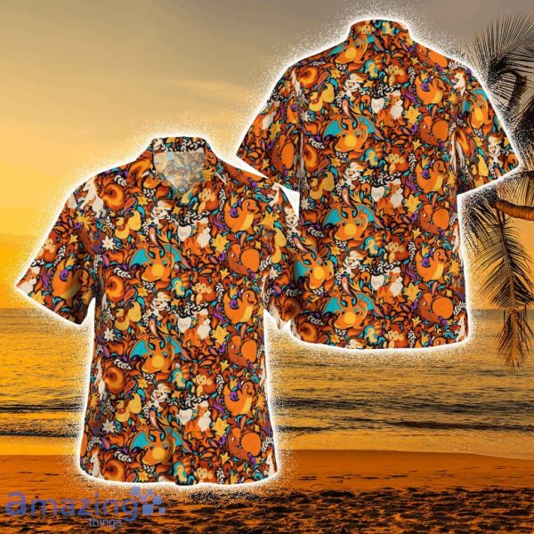 Tropical Fire Pokemon Tropical Hawaiian Shirt Product Photo 1