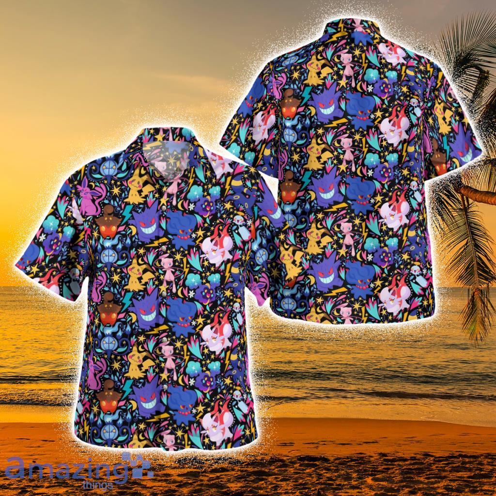 Tropical Ghost Pokemon Tropical Hawaiian Shirt Product Photo 1