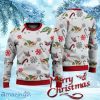 Turtle Christmas Pattern Sweater Christmas Knitted Print Sweatshirt