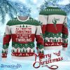 Twirling All I Want For Christmas Sweater Christmas Knitted Print Sweatshirt