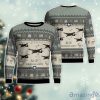 U-2 Dragon Lady U2 Veteran Aircraft Snowflake Pattern Ugly Christmas Sweater