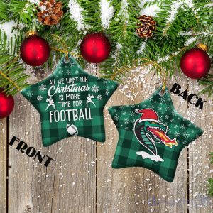 UAB Blazers Ceramic Ornament All We Want For Christmas Is More Time For Football Gift For Xmas image UAB Blazers Ceramic Ornament All We Want For Christmas Is More Time For Football Gift For Xmas Product Photo 2