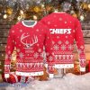Ugly Christmas Sweater Reindeer Snowflake Pattern Kansas City Chiefs Best Gift For Loved Ones