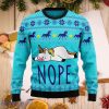Unicorn Nope Ugly Christmas Sweater Style Gift For Men And Women