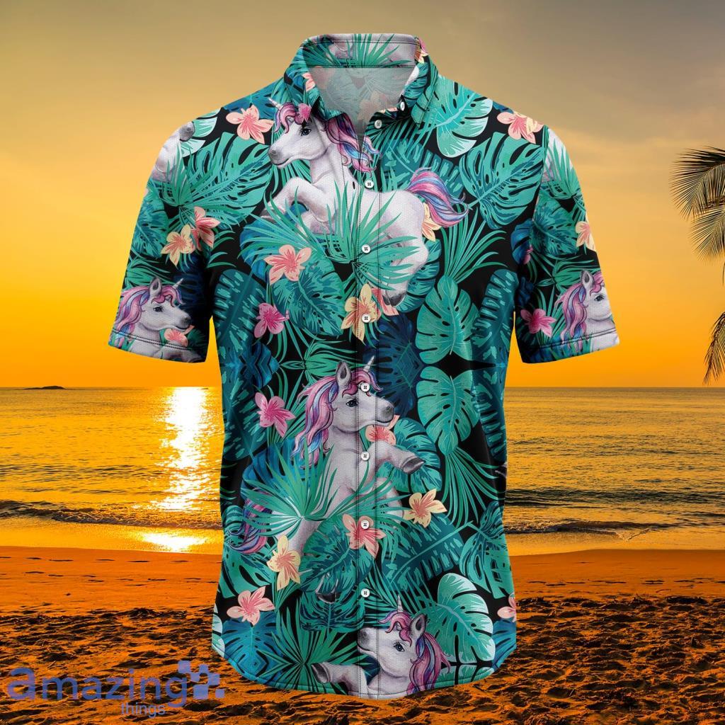 Unicorn Tropical Tropical Hawaiian Shirt Gift For Men And Women image Unicorn Tropical Tropical Hawaiian Shirt Gift For Men And Women Product Photo 1