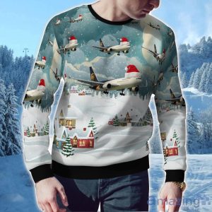 UPS Boeing 767-300FER Christmas Ugly Sweater Holiday Sweater For Men And Women Product Photo 2