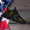 US ARMY Military Ranks Shoes Sneakers Boots Patriotic Gifts For Veterans Max Soul Shoes Custom Name