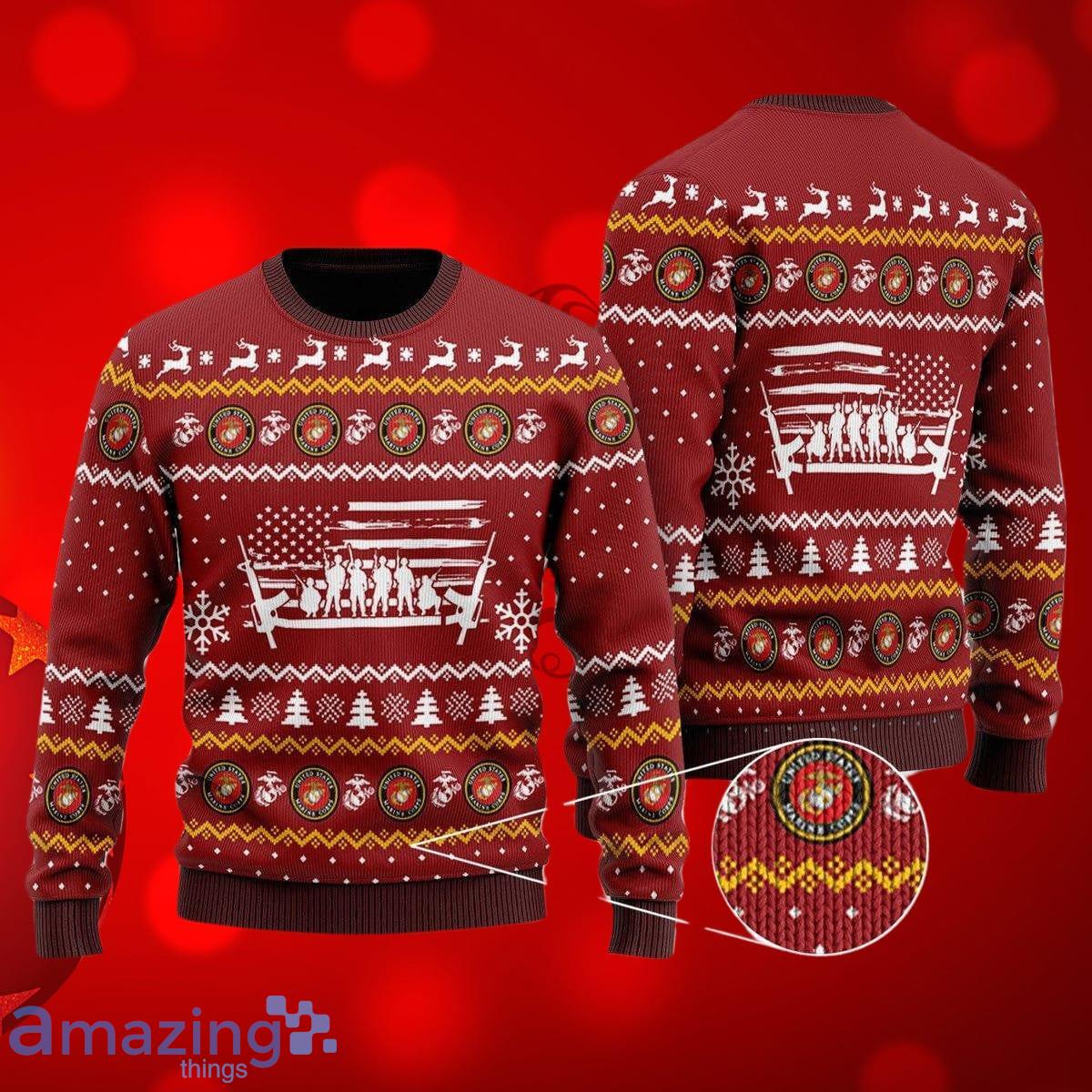 Marine corps ugly outlet christmas sweater