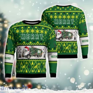 US Waste Management Christmas AOP Ugly Sweater Christmas Holidays Gift Product Photo 1