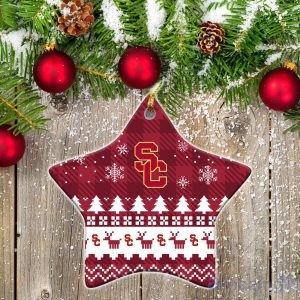 USC Trojans Ceramic Ornament All We Want For Christmas Is More Time For Football Product Photo 1