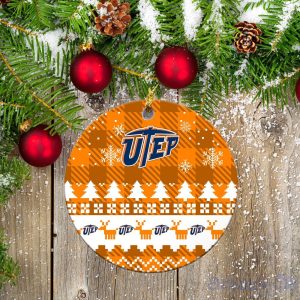 UTEP Miners Ceramic Ornament All We Want For Christmas Is More Time For Football Product Photo 2