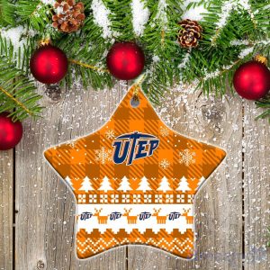 UTEP Miners Ceramic Ornament All We Want For Christmas Is More Time For Football Product Photo 1