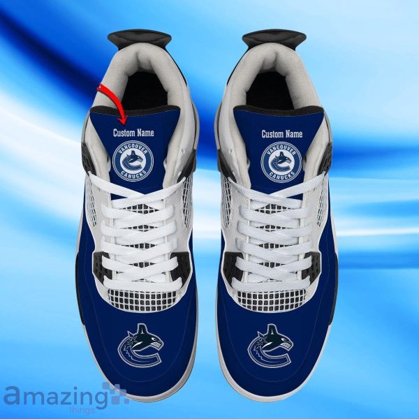 Vancouver Canucks Custom Name Air Jordan 4 Shoes Impressive Gift For Men Women Product Photo 2