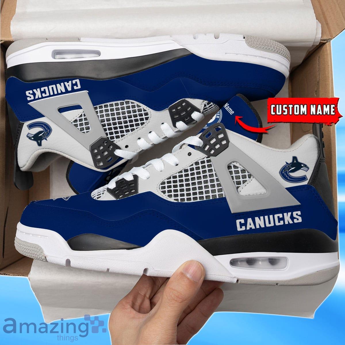 Vancouver Canucks Custom Name Air Jordan 4 Shoes Impressive Gift For Men Women Product Photo 1