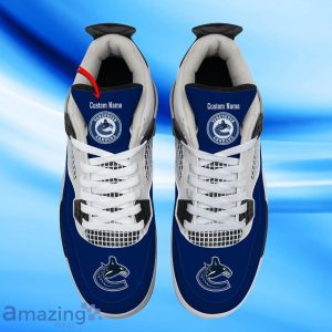 Vancouver Canucks Custom Name Air Jordan 4 Sneaker Style Gift For Men Women Product Photo 2