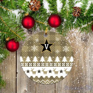 Vanderbilt Commodores Ceramic Ornament All We Want For Christmas Is More Time For Football Product Photo 2
