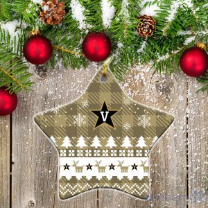 Vanderbilt Commodores Ceramic Ornament All We Want For Christmas Is More Time For Football Product Photo 1