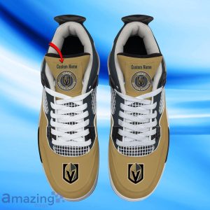 Vegas Golden Knights Custom Name Air Jordan 4 Sneaker Style Gift For Men Women Product Photo 2
