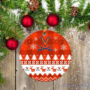 Virginia Cavaliers Ceramic Ornament All We Want For Christmas Is More Time For Football Product Photo 2
