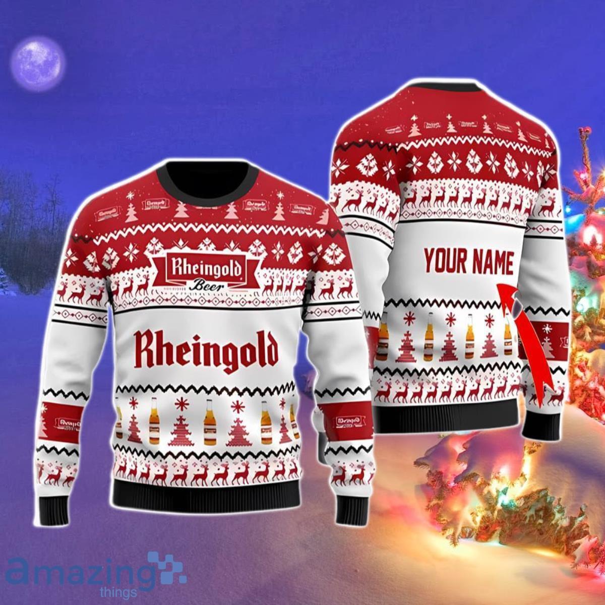 Rheingold Beer Ugly Christmas Sweaters Best Gift For Everyone image Rheingold Beer Ugly Christmas Sweaters Best Gift For Everyone Product Photo 1