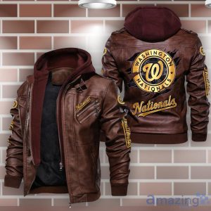 Washington Nationals Leather Jacket For Fans Product Photo 2