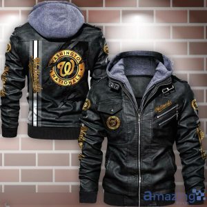 Washington Nationals Leather Jacket For Fans Product Photo 1