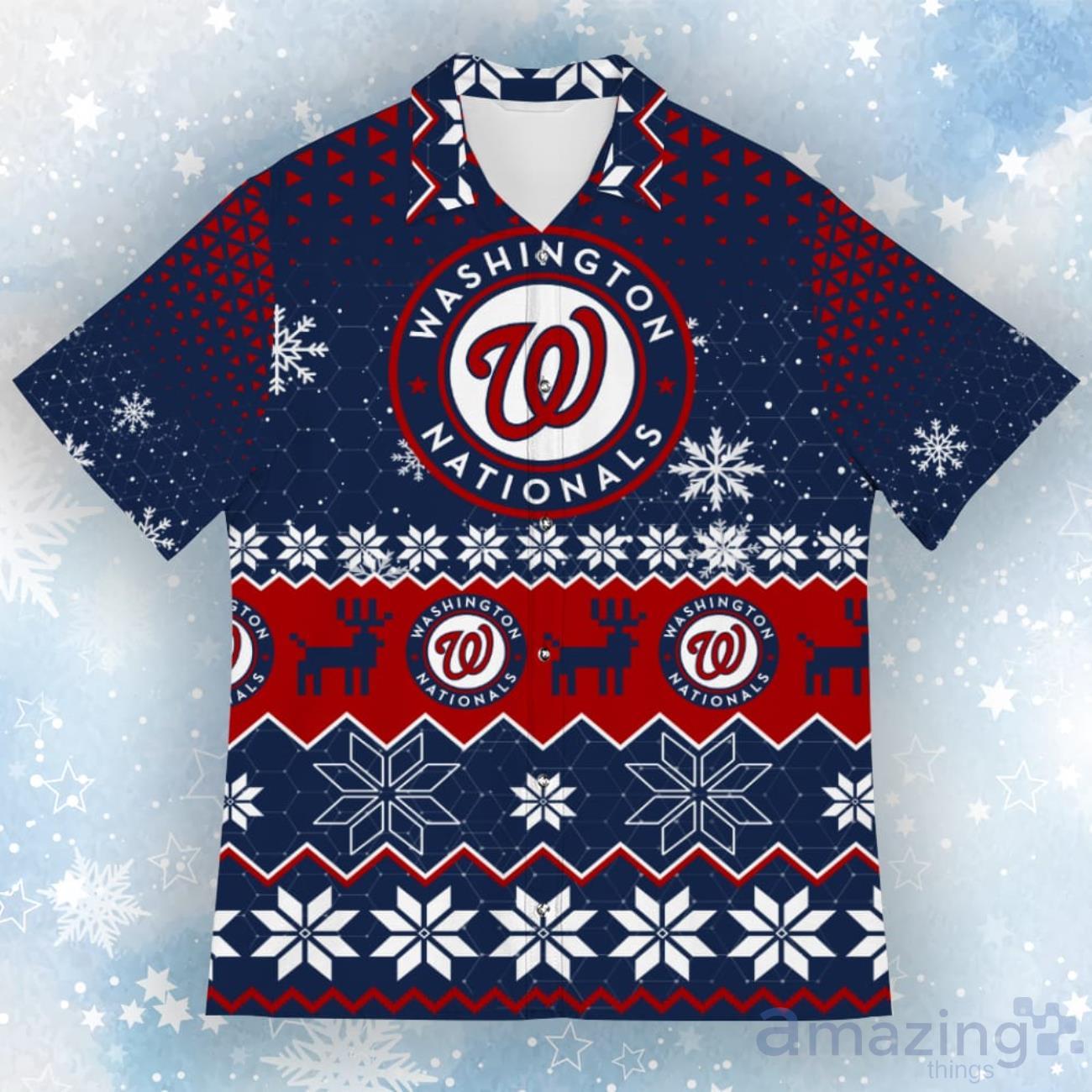 Washington Nationals New Trends Custom Name And Number Christmas Hawaiian  Shirt For Men Women - Freedomdesign