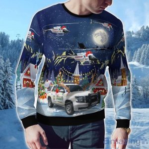 Washoe County Sheriff, Reno, Nevada Christmas AOP Ugly Sweater Holiday Sweater For Men And Women Product Photo 2