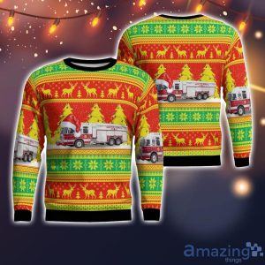 Watervliet, New York, Schuyler Heights Fire District AOP Special Ugly Sweater Holiday Sweater For Men And Women Product Photo 1