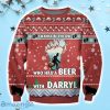 Who Has A Beer With Darryl Ugly Christmas Sweater