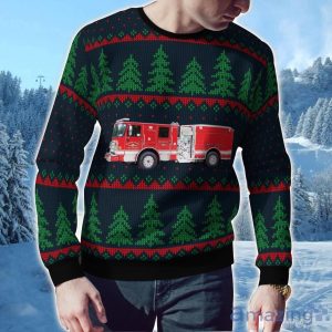 Windsor, California, Sonoma County Fire District AOP Ugly Sweater Holiday Sweater For Men And Women Product Photo 2
