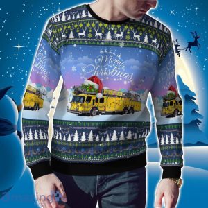 Woodbridge Virginia Company 14 - Occoquan-Woodbridge-Lorton (OWL) Volunteer Fire Department (Lake Ridge station) AOP Ugly Sweater Christmas Holidays Gift Product Photo 2