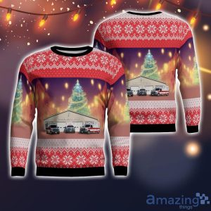 Woodsville, New Hampshire, Woodsville Rescue Ambulance AOP Ugly Sweater Holiday Sweater For Men And Women Product Photo 1