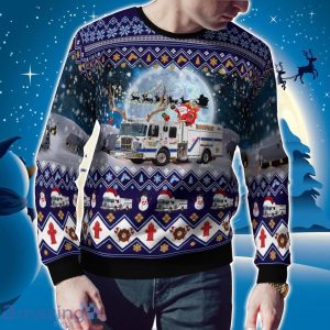 Woodway Texas Woodway Public Safety Department E1 AOP Ugly Sweater Christmas Holidays Gift Product Photo 2