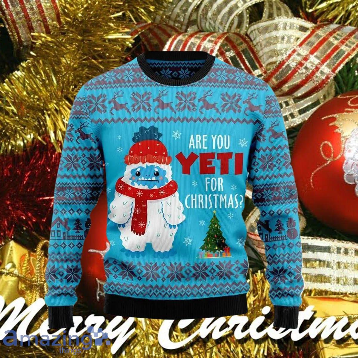 Yeti Christmas Ugly Christmas Sweater Impressive Gift For Men And Women