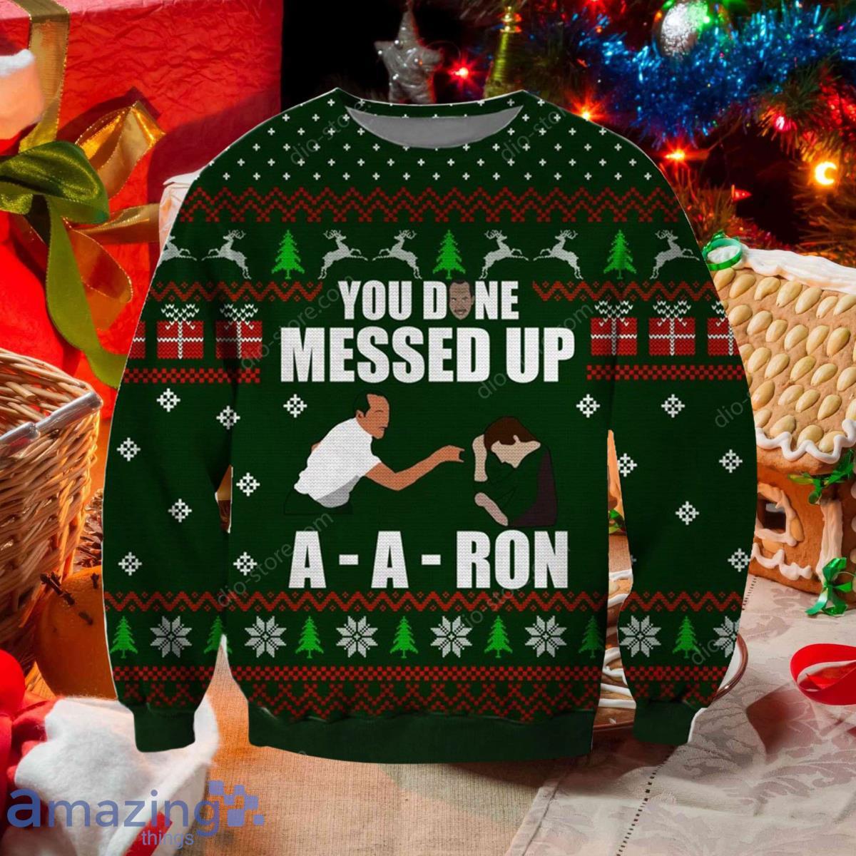 Ron burgundy shop christmas sweater