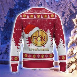 1. FC Nurnberg Logo Wearing Santa Hat Ugly Christmas Sweater Christmas Gift 3D Sweater Product Photo 3