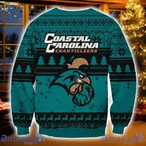 NCAA Coastal Carolina Chanticleers Grinch Ugly Christmas Sweater Christmas Gift For Sport Fans Product Photo 2