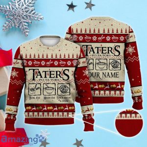 Custom Name Taters Potatoes Food Christmas Sweater Product Photo 1