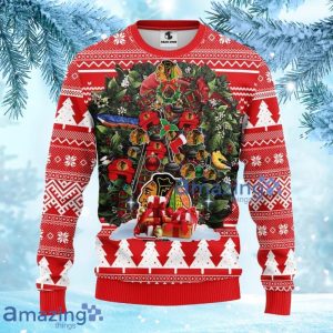 NHL Chicago Blackhawks Tree Ball Christmas Red Ugly Sweater Gift For Fans Christmas Product Photo 3