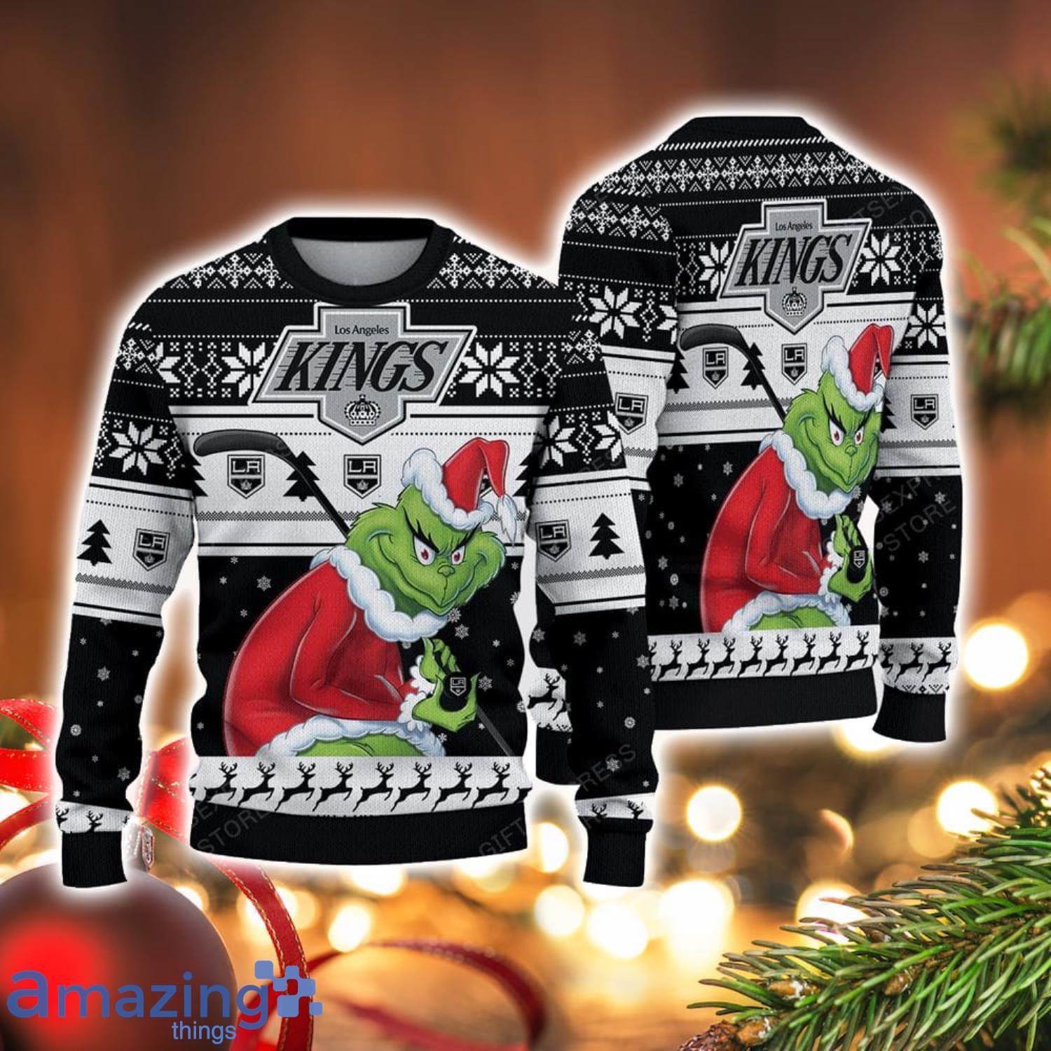 NCAA Los Angeles Kings Football Fans Sweater Grinch Ugly Sweater Christmas Christmas Gift Ideas Product Photo 1