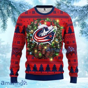 NHL Columbus Blue Jackets Christmas Ugly Sweater Gift For Fans Christmas Product Photo 1