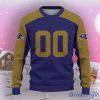 Baltimore Ravens Ugly Sweater Custom Name And Number Hot Design For Christmas Gift